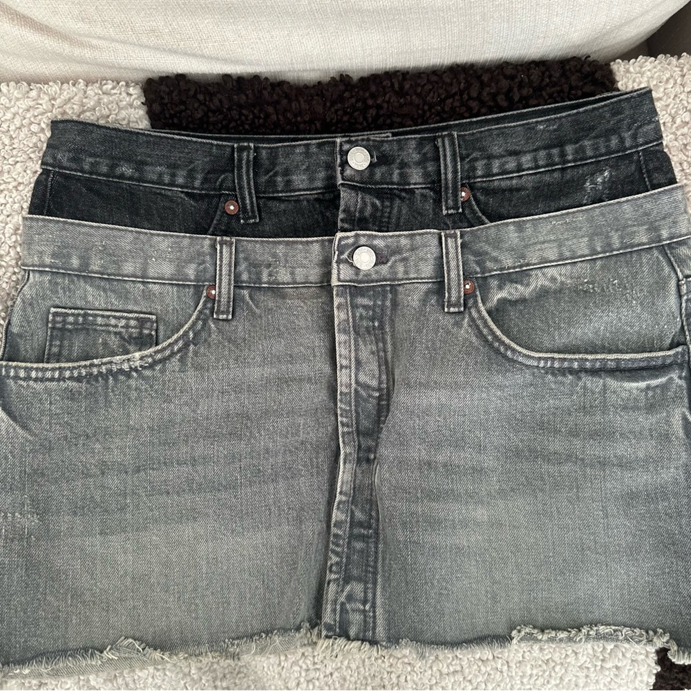 Zara Double Layer Denim Skirt